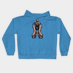 Marvin Gaye - Platform Boots - Retro Vintage Kids Hoodie